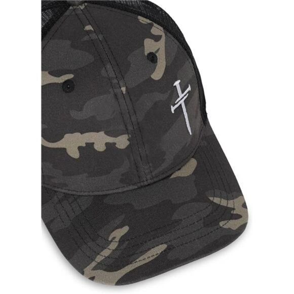 Christian cross trucker hat for men women faith snapback adjustable mesh cap - Picture 4 of 8